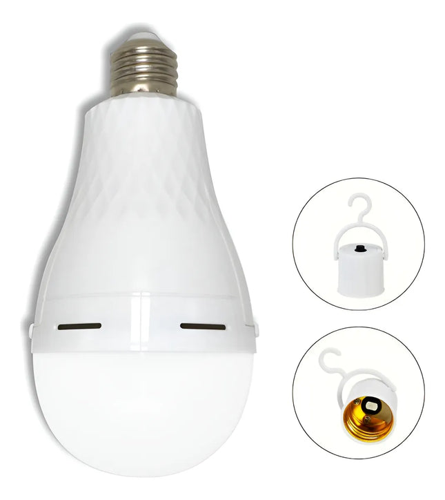 BOMBILLO LED DE EMERGENCIA RECARGABLE 15W A80