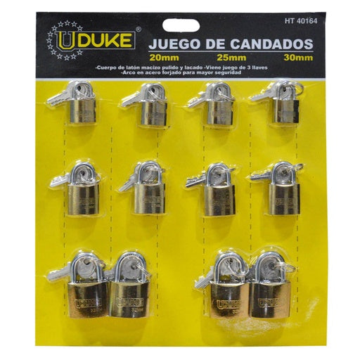 CANDADO CARTON UDUKE DORADO 20-25-30